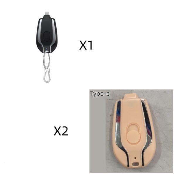 Mini 1500mAh Type C Keychain Power Bank - Image 3