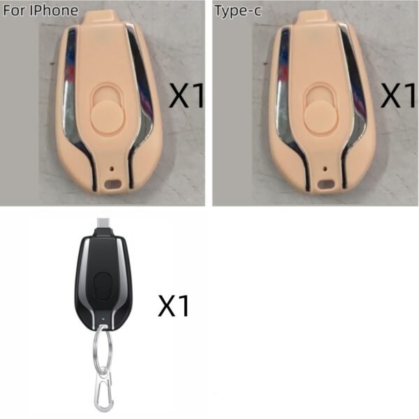 Mini 1500mAh Type C Keychain Power Bank - Image 10