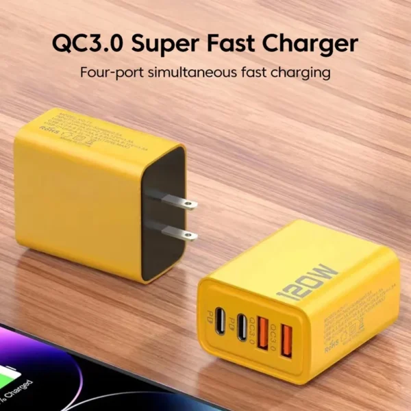 120W 6 Port USB C Fast Charging Hub - Image 6