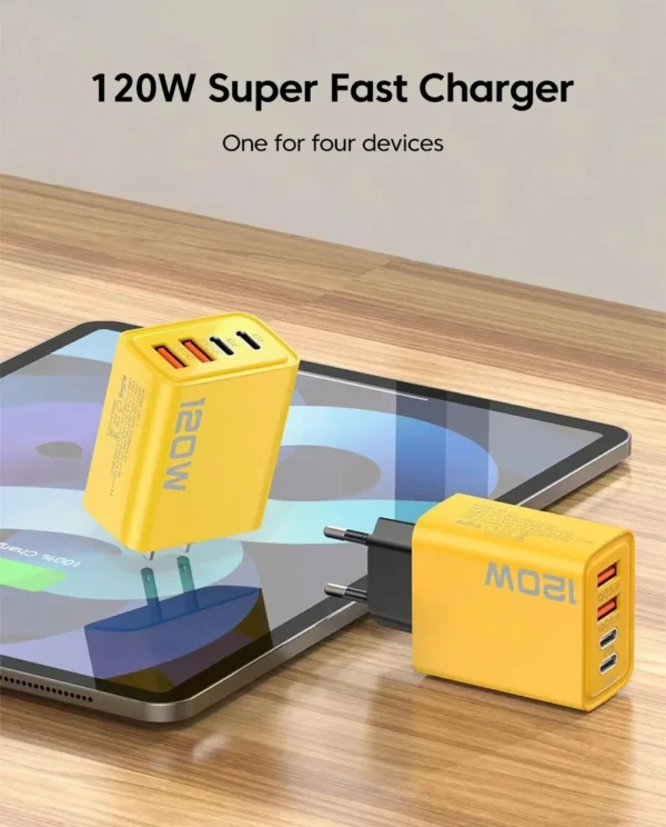 120W 6 Port USB C Fast Charging Hub - Image 11
