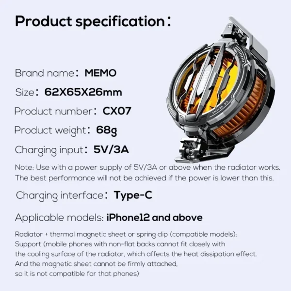 Magnetic Cooling Fan for iPhone & Android - Image 26