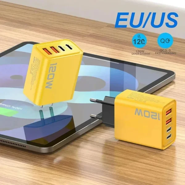 120W 6 Port USB C Fast Charging Hub - Image 4