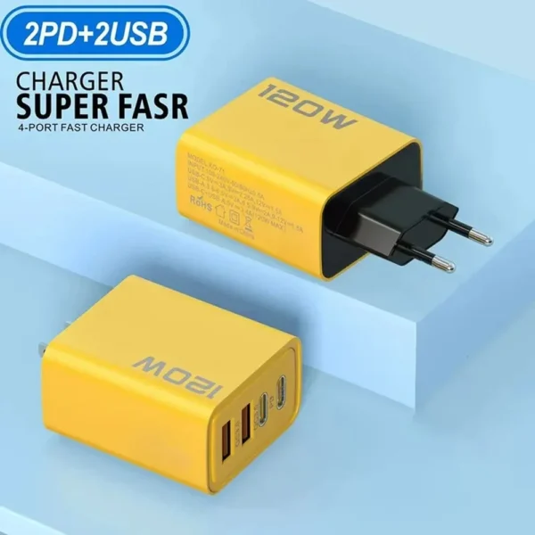120W 6 Port USB C Fast Charging Hub - Image 5