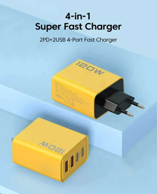120W 6 Port USB C Fast Charging Hub - Image 10