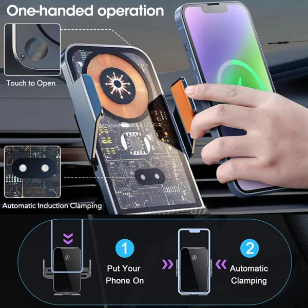 AutoCharge 15W Wireless Vent Charger - Image 2