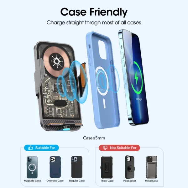 AutoCharge 15W Wireless Vent Charger - Image 5